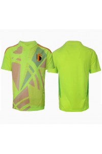 Fotbalové Dres Belgie Brankářské Venkovní Oblečení ME 2024 Krátký Rukáv